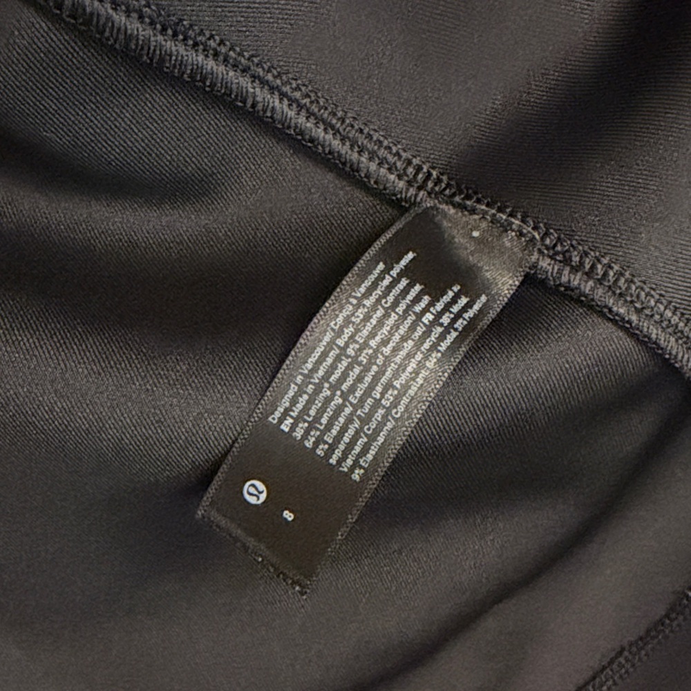 lululemon athletica Black Mini T-Shirt Dress - Picture 7 of 7